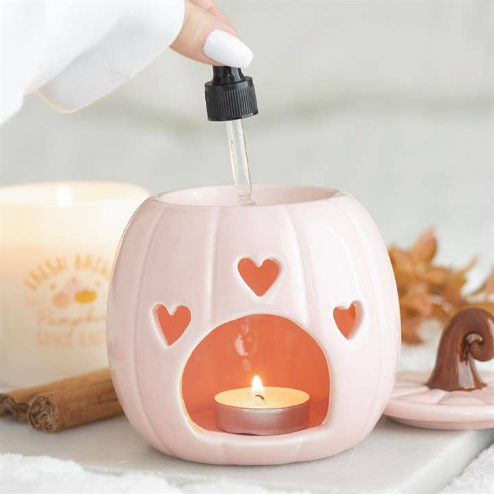 Roze krullende pompoenwasbrander