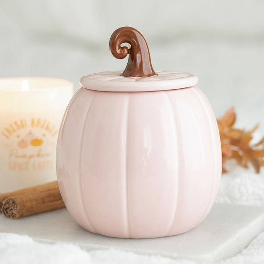 Roze krullende pompoenwasbrander