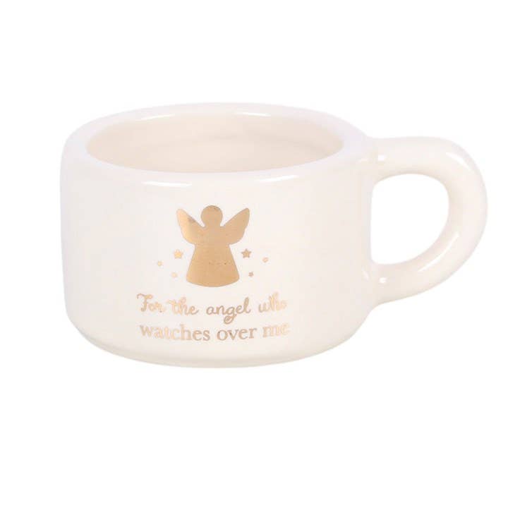 Theelichthouder 'for the angel who watches over me'