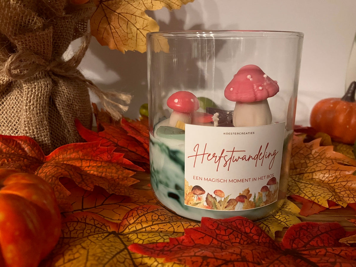 Herfstwandeling geurkaars