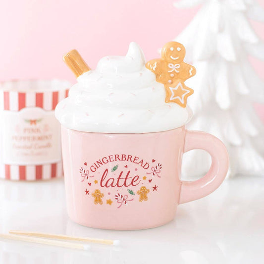 Roze peperkoek-latte waxverwarmer